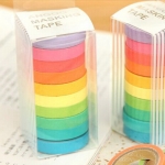 韓國 彩虹紙膠帶 糖果色和紙膠帶